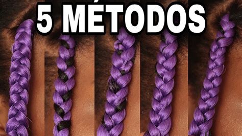 5 FORMAS DE FAZER TRANÇAS BOX BRAIDS SOZINHA .